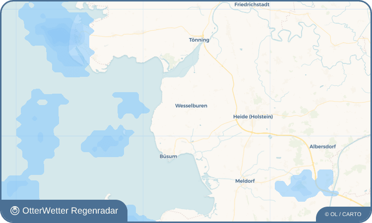 Wetter-Widget-Vorschau mit Vorhersagedaten für Süderdeich