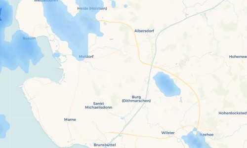 Regenradar Vorschaubild - Aktuelle Niederschläge in Süderhastedt und Umgebung
