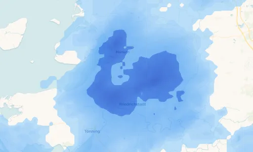 Regenradar Vorschaubild - Aktuelle Niederschläge in Südermarsch und Umgebung