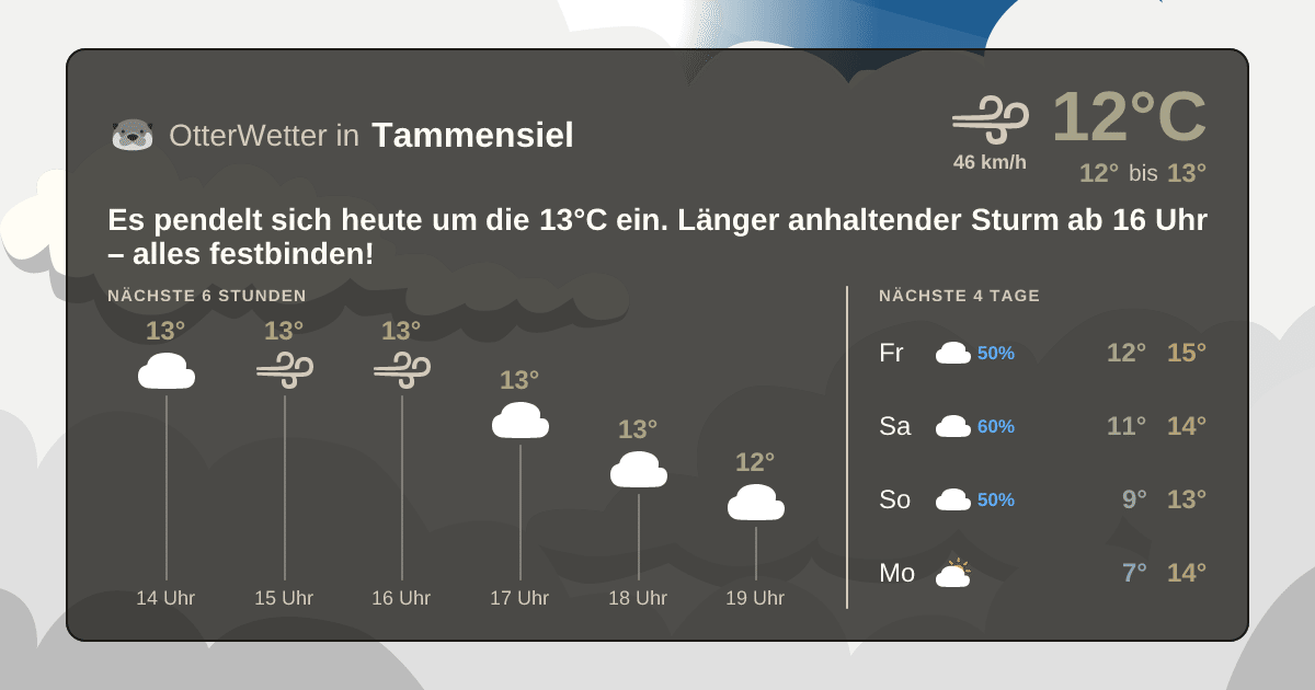 OtterWetter-Widget Tammensiel