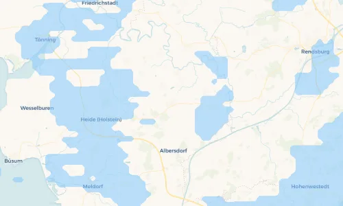 Regenradar Vorschaubild - Aktuelle Niederschläge in Tellingstedt und Umgebung
