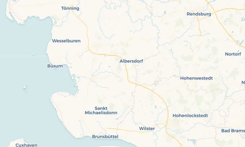 Regenradar Vorschaubild - Aktuelle Niederschläge in Tensbüttel und Umgebung