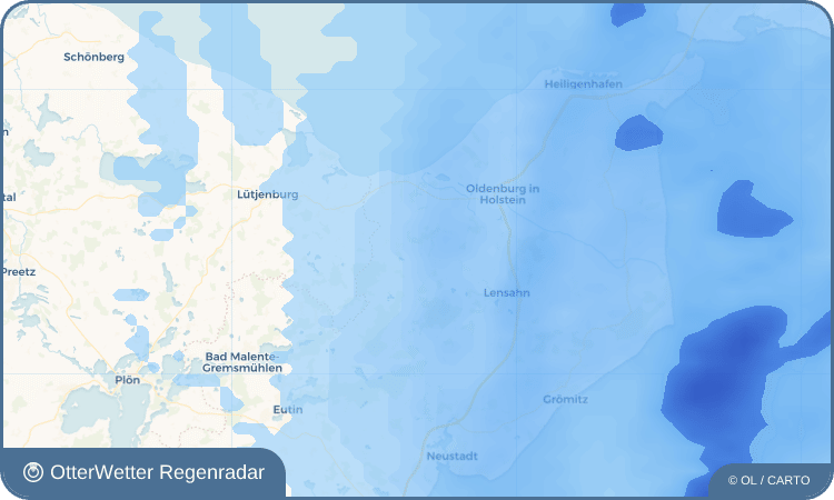 OtterWetter Regenradar-Widget Testorf