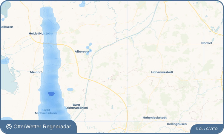 OtterWetter Regenradar-Widget Thaden