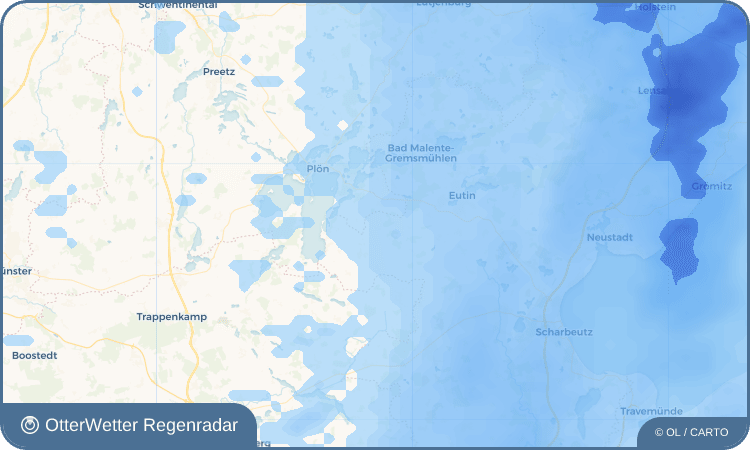OtterWetter Regenradar-Widget Thürk