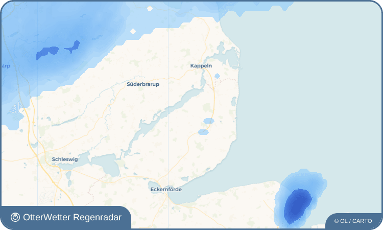 Wetter-Widget-Vorschau mit Vorhersagedaten für Thumby