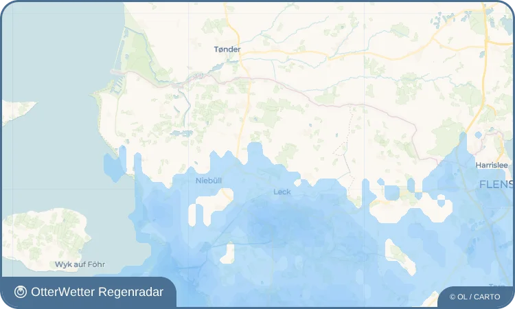 Widget-Vorschau für Tinningstedt Wetter-Widget-Vorschau mit Vorhersagedaten für Tinningstedt