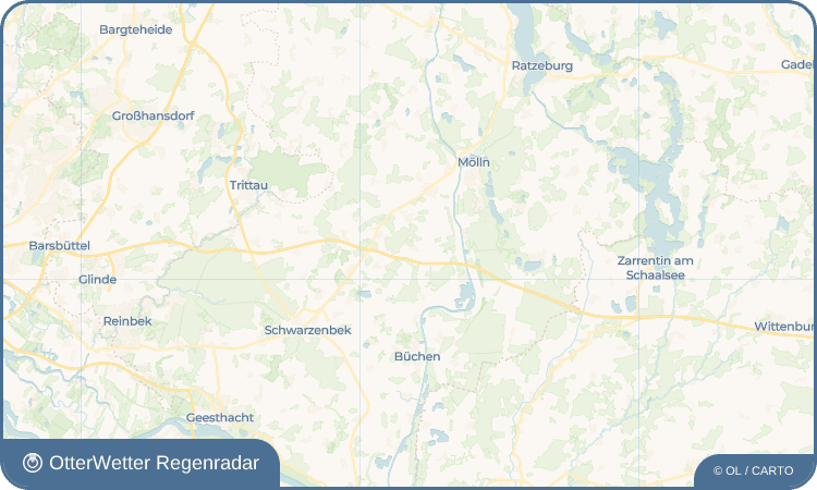 Widget-Vorschau für Tramm Wetter-Widget-Vorschau mit Vorhersagedaten für Tramm