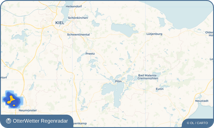 OtterWetter Regenradar-Widget Trent