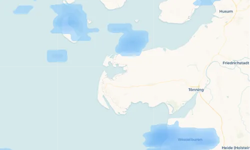 Regenradar Vorschaubild - Aktuelle Niederschläge in Tümlauer Koog und Umgebung