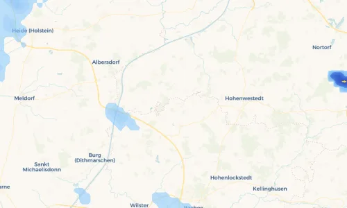Regenradar Vorschaubild - Aktuelle Niederschläge in Warringholz und Umgebung