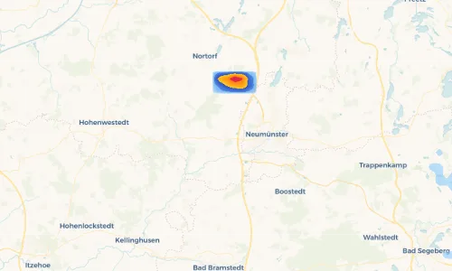 Regenradar Vorschaubild - Aktuelle Niederschläge in Wasbek und Umgebung