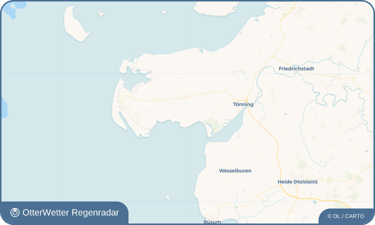 OtterWetter Regenradar-Widget Welt