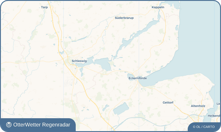 Widget-Vorschau für Weseby Wetter-Widget-Vorschau mit Vorhersagedaten für Weseby
