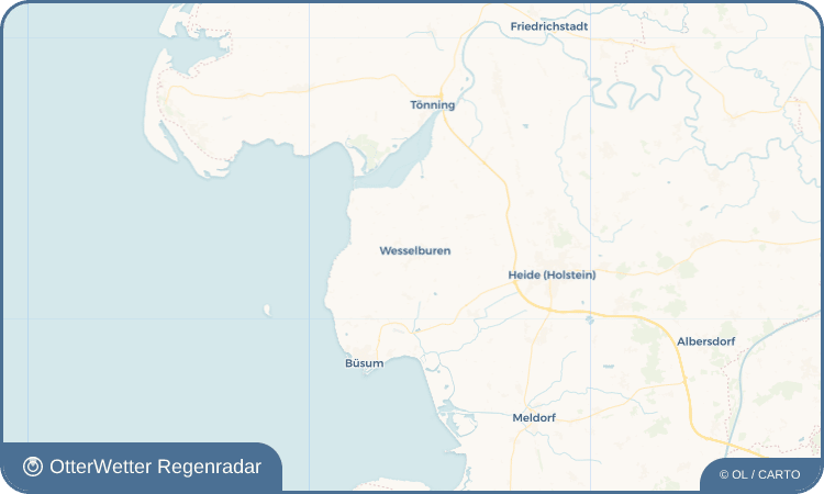 OtterWetter Regenradar-Widget Wesselburen