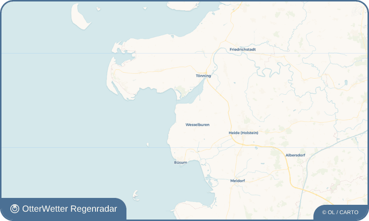 Widget-Vorschau für Wesselburenerkoog Wetter-Widget-Vorschau mit Vorhersagedaten für Wesselburenerkoog