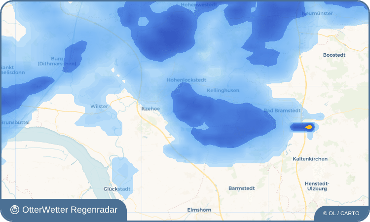 OtterWetter Regenradar-Widget Westermoor