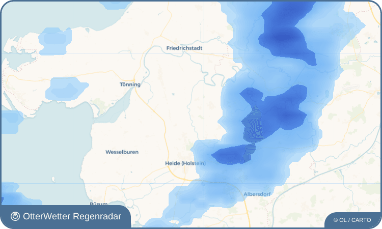 Wetter-Widget-Vorschau mit Vorhersagedaten für Wiemerstedt