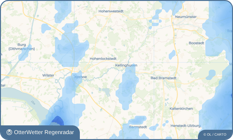 OtterWetter Regenradar-Widget Wittenbergen