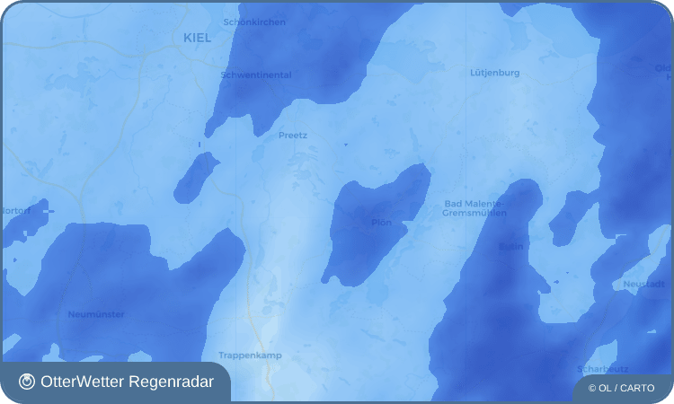 OtterWetter Regenradar-Widget Wittmoldt