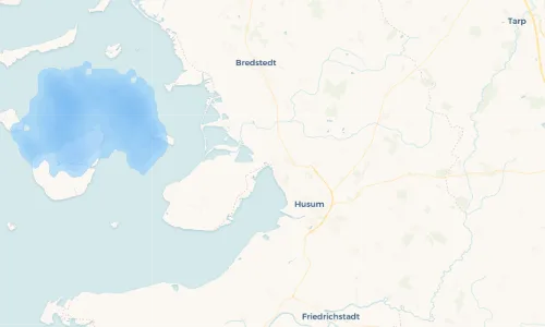 Regenradar Vorschaubild - Aktuelle Niederschläge in Wobbenbüll und Umgebung