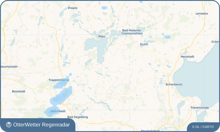 Widget-Vorschau für Wöbs Wetter-Widget-Vorschau mit Vorhersagedaten für Wöbs