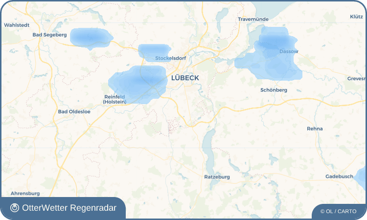 OtterWetter Regenradar-Widget Wulfsdorf