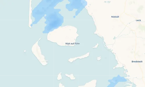 Regenradar Vorschaubild - Aktuelle Niederschläge in Wyk auf Föhr und Umgebung