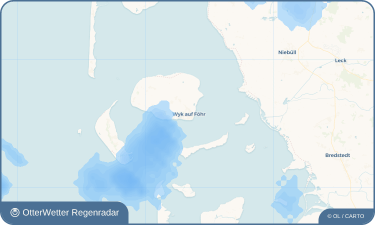 OtterWetter Regenradar-Widget Wyk auf Föhr