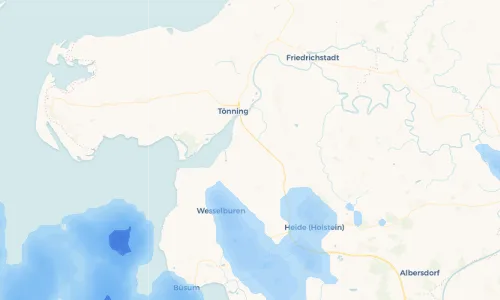 Regenradar Vorschaubild - Aktuelle Niederschläge in Zennhusen und Umgebung