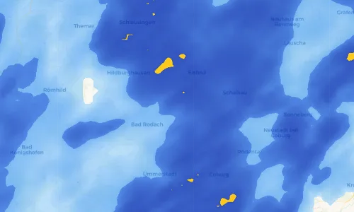 Regenradar Vorschaubild - Aktuelle Niederschläge in Ahlstadt und Umgebung