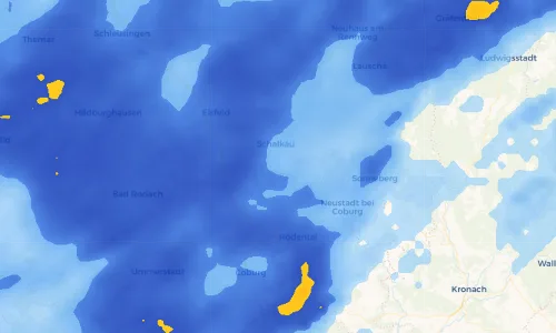 Regenradar Vorschaubild - Aktuelle Niederschläge in Almerswind und Umgebung