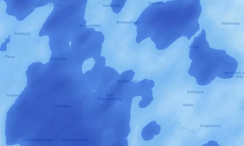 Regenradar Vorschaubild - Aktuelle Niederschläge in Ammelstädt und Umgebung