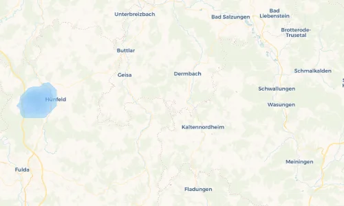 Regenradar Vorschaubild - Aktuelle Niederschläge in Andenhausen und Umgebung
