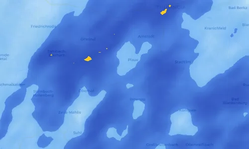 Regenradar Vorschaubild - Aktuelle Niederschläge in Angelroda und Umgebung