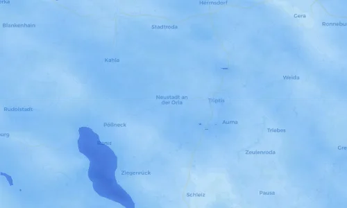 Regenradar Vorschaubild - Aktuelle Niederschläge in Arnshaugk und Umgebung