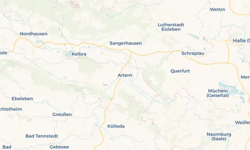 Regenradar Vorschaubild - Aktuelle Niederschläge in Artern und Umgebung