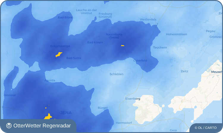 OtterWetter Regenradar-Widget Aue