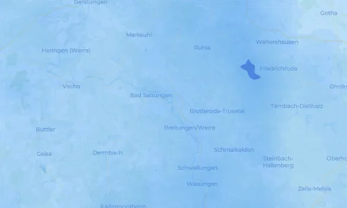 Regenradar Vorschaubild - Aktuelle Niederschläge in Barchfeld-Immelborn und Umgebung