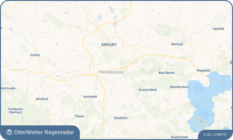OtterWetter Regenradar-Widget Bechstedt-Wagd