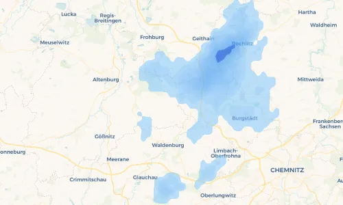 Regenradar Vorschaubild - Aktuelle Niederschläge in Beiern und Umgebung