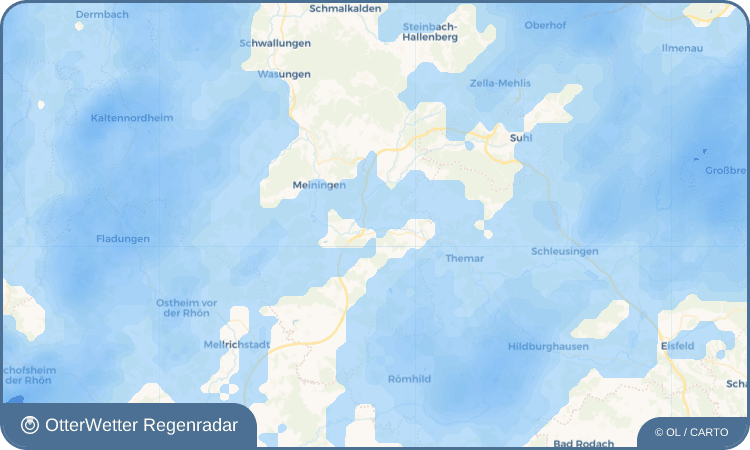 OtterWetter Regenradar-Widget Belrieth