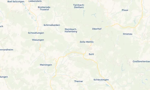Regenradar Vorschaubild - Aktuelle Niederschläge in Benshausen und Umgebung