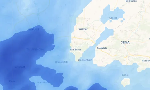 Regenradar Vorschaubild - Aktuelle Niederschläge in Bergern und Umgebung
