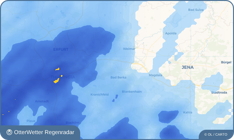 Wetter-Widget-Vorschau mit Vorhersagedaten für Bergern