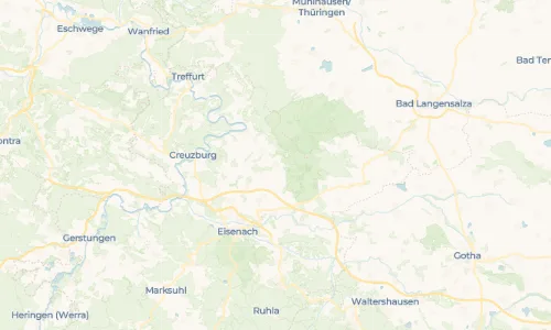 Regenradar Berka vor dem Hainich: aktuelle Niederschläge in Berka vor dem Hainich und Umgebung, Stand 17. Oktober 2026 um 12:45 Uhr