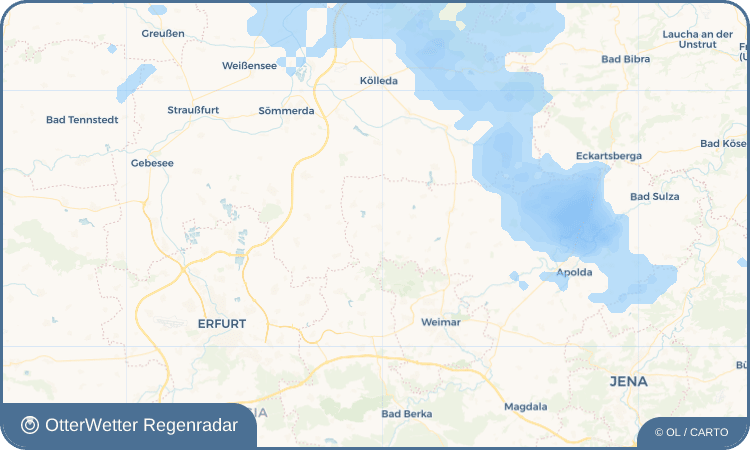 Widget-Vorschau für Berlstedt Wetter-Widget-Vorschau mit Vorhersagedaten für Berlstedt
