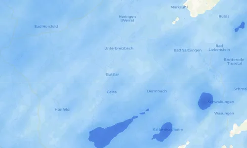 Regenradar Vorschaubild - Aktuelle Niederschläge in Bermbach und Umgebung