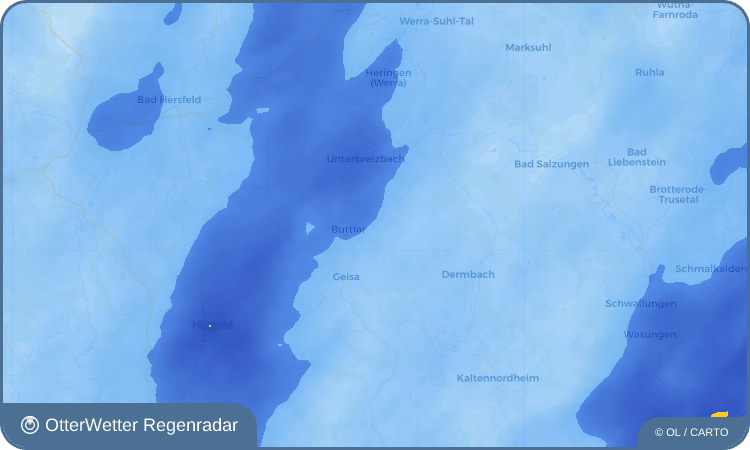 OtterWetter Regenradar-Widget Bermbach