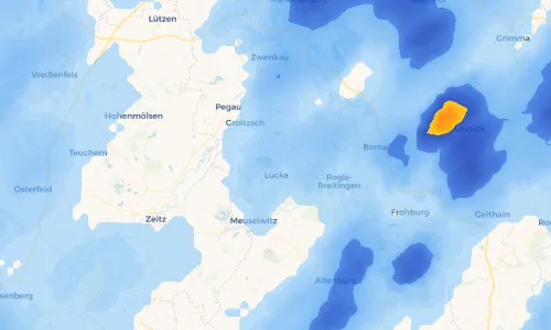 Regenradar Vorschaubild - Aktuelle Niederschläge in Berndorf und Umgebung